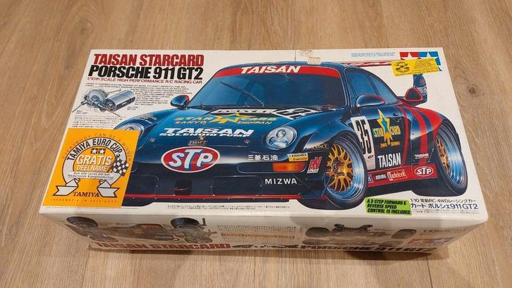 Tamiya RC TA02SW Porsche Taisan Starcard zeldzame upgrades, Hobby en Vrije tijd, Modelbouw | Radiografisch | Auto's, Zo goed als nieuw