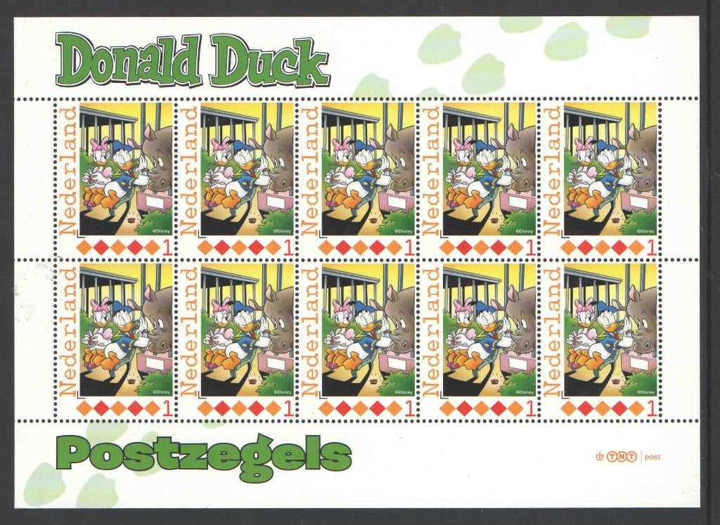 Postzegels Donald Duck, Ontdek Duckstad: Vel 24, Postzegels en Munten, Ophalen of Verzenden, Na 1940, Postfris