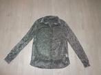 zilverkleurige transparante damesblouse van Nikkie, maat 32, Ophalen of Verzenden, Gedragen, Maat 34 (XS) of kleiner