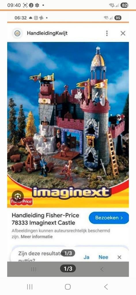 Ficher price kasteel, Ophalen, Speelset