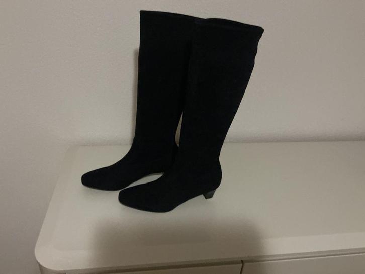 Laarzen, Paul Kaiser, maat 6, navy blue/donkerbkauw, Kleding | Dames, Schoenen, Zo goed als nieuw, Hoge laarzen, Blauw, Ophalen of Verzenden