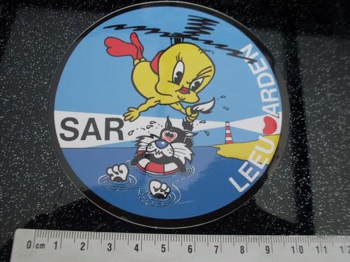 2x sticker sar leeuwarden rescue leger tweety sylvester heli, Verzamelen, Stickers, Zo goed als nieuw, Bedrijf of Vereniging, Verzenden