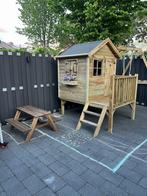Houten speelhuis met veranda, Tuin en Terras, Tuinhuizen, Ophalen, Tuinhuis, Nieuw, 2 ramen
