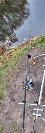 Shimano karperhengels + 3 Daiwa molens, Ophalen, Gebruikt, Complete set