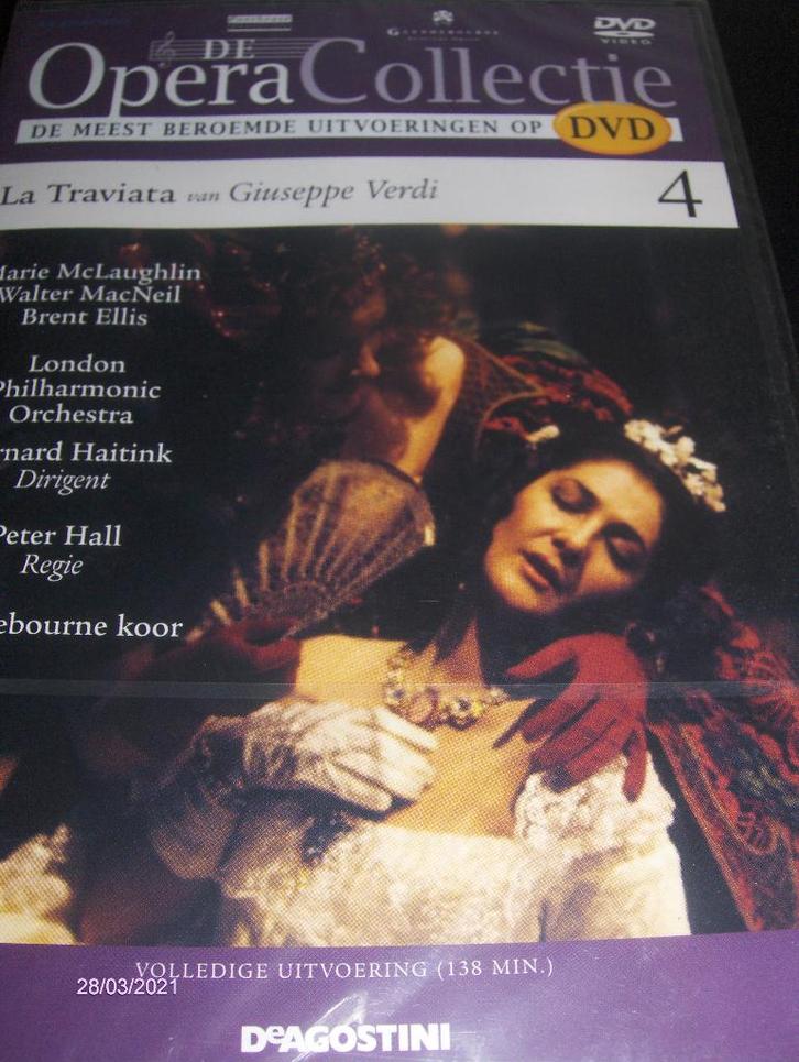 Vier Opera's: La Traviata-Aida-Carmen en Turandot-, Cd's en Dvd's, Dvd's | Muziek en Concerten, Zo goed als nieuw, Alle leeftijden