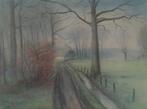 Schilderij Boerenweggetje in Salland, Antiek en Kunst, Kunst | Schilderijen | Klassiek, Ophalen