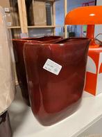 Dutchbone Edna vaas M rood | Van €49, nu, Dutchbone, Nieuw, Ophalen of Verzenden, Glas