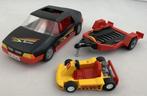 Playmobil 4442 Auto met Go-Cart en Aanhanger Set Compleet, Kinderen en Baby's, Gebruikt, Ophalen of Verzenden