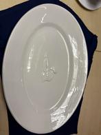 Witte ovale schaal Mancer Italy, Ophalen of Verzenden, Zo goed als nieuw, Bord(en), Effen