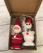 Oude kerst candycontainers (kerstman en sneeuwpop, Ophalen of Verzenden, Gebruikt
