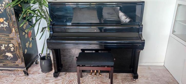 Kawai KA-U5B concertwaardige upright piano, Muziek en Instrumenten, Piano's, Gebruikt, Vleugel, Zwart, Hoogglans, Ophalen