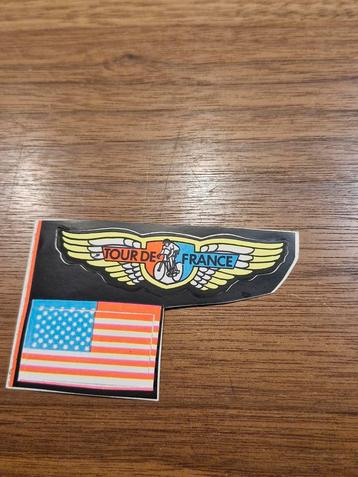 199 Tour de France Sticker met Amerikaanse Vlag beschikbaar voor biedingen