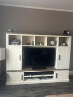2 delige tv kast, Ophalen, Teakhout, Zo goed als nieuw, 200 cm of meer