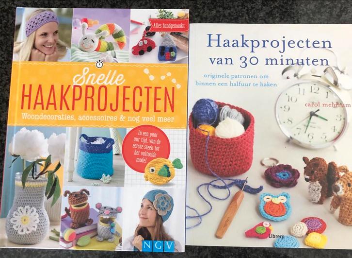 Haakboeken - Snelle Haakprojecten & 30 Minuten, Hobby en Vrije tijd, Breien en Haken, Zo goed als nieuw, Haken, Patroon of Boek
