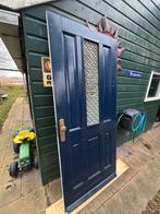 Hardhouten voordeur met rooster 211 x 93 x 4, Ophalen, Gebruikt, Buitendeur, 200 tot 215 cm