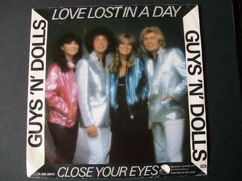 GUYS 'N DOLLS met LOVE LOST in a DAY 7 inch (1980) z.g.a.n., Cd's en Dvd's, Vinyl Singles, Zo goed als nieuw, Single, Pop, 7 inch