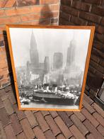 Vintage Foto New York Skyline met Schip, Antiek en Kunst, Kunst | Tekeningen en Foto's, Ophalen