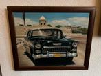 Oldtimer klassieker auto Chevrolet Cuba Schilderij W. Pajito, Ophalen of Verzenden, Zo goed als nieuw, Auto's