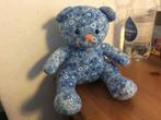 Heinen Delfts Blauw knuffel beer. zittend 19 cm, Ophalen of Verzenden, Zo goed als nieuw, Stoffen beer, Overige merken