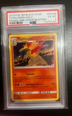 2019 P.M. SM BLACK STAR TYPHLOSION HOLO PROMO  PSA 6, Ophalen of Verzenden, Zo goed als nieuw, Losse kaart