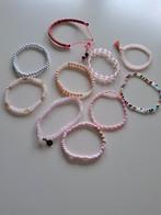 Set van 10 Armbanden, Overige materialen, Ophalen of Verzenden, Zo goed als nieuw, Roze