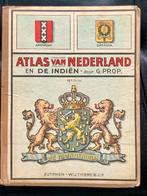 Atlas van Nederland en de Indiën, 45e druk , G. Prop Vintage, Boeken, Ophalen of Verzenden, Gelezen