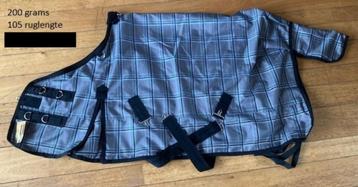 Grijs Winterdeken 200 grams Maat 105 ruglengte beschikbaar voor biedingen