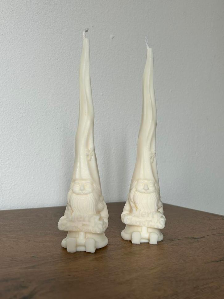 Natural Soy Santa Candles - Holiday Gift Box, Huis en Inrichting, Woonaccessoires | Kandelaars en Kaarsen, Zo goed als nieuw, Minder dan 25 cm