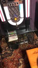 Glazen tv meubel draaibaar, Minder dan 100 cm, 25 tot 50 cm, 50 tot 100 cm, Ophalen of Verzenden