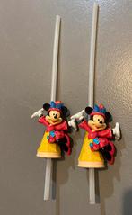 Mickey Mouse drinkrietjes Disney Parijs, Verzamelen, Disney, Ophalen of Verzenden, Mickey Mouse, Zo goed als nieuw, Beeldje of Figuurtje