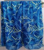 Pareo/omslagdoek  100 % polyester € 10,00, Ophalen of Verzenden, Zo goed als nieuw, Blauw, Overige typen