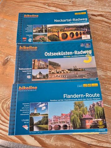 3 route boekjes van Bikeline te koop in goede staat. beschikbaar voor biedingen