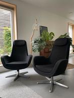 Twee IKEA Karlstad Fauteuil - Antraciet, Huis en Inrichting, Fauteuils, Ophalen, Gebruikt, Stof, 100 tot 125 cm