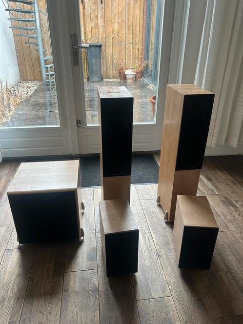 Mordaunt-Short Dolby speakerset, Audio, Tv en Foto, Luidsprekers, Gebruikt, Complete surroundset, 60 tot 120 watt, Ophalen