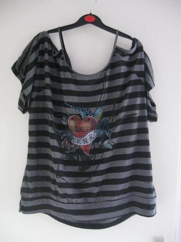 TORRID stoer apart shirt maat 3 46 XXL als nieuw beschikbaar voor biedingen