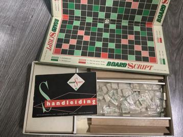 Vintage Board Script Bordspel beschikbaar voor biedingen