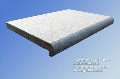 randtegel zwembad Impala G654 Graniet 50x35x3/5 cm, Tuin en Terras, Zwembad-toebehoren, Nieuw, Ophalen