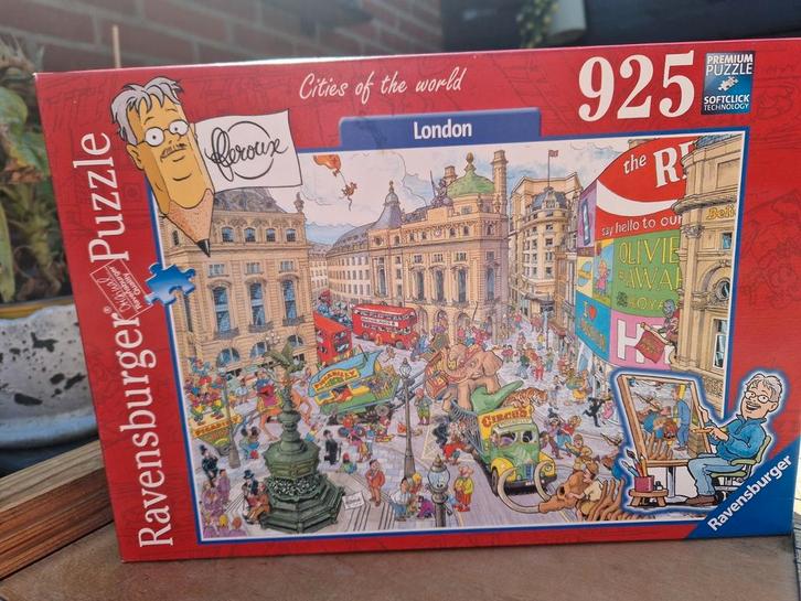 Fleroux  puzzel legpuzzel :  LONDEN, Hobby en Vrije tijd, Denksport en Puzzels, Zo goed als nieuw, Legpuzzel, 500 t/m 1500 stukjes