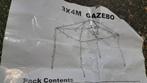 Partytent 3x4m - Compleet!, Ophalen, Gebruikt, Partytent, Minder dan 4 meter