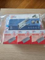 Nietmachine + 9 pakken nietjes, Diversen, Ophalen