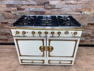 Luxe La Cornue creme/messing 5 pits 2 ovens 110 cm beschikbaar voor biedingen