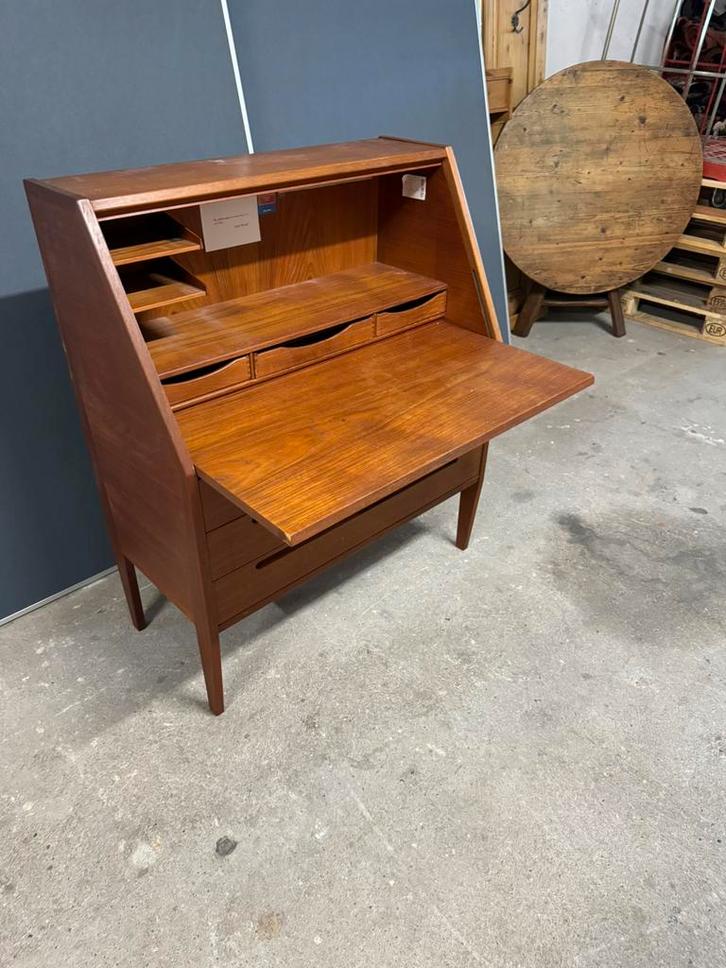 Secretaire,Deens Design,sixties,zeventies,teak,vintage, Huis en Inrichting, Kasten | Secretaires, Gebruikt, Ophalen of Verzenden