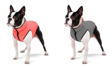 AiryVest Versatile Hondenjas Omkeerbaar M45 Coral-Grey -50%! beschikbaar voor biedingen