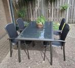 Mooie tuinset, Tuin en Terras, Tuinsets en Loungesets, 4 zitplaatsen, Aluminium, Ophalen of Verzenden, Zo goed als nieuw