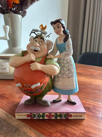 Disney traditions jim shore belle en vader  beschikbaar voor biedingen