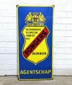 Fongers Rijwielen - emaille reclamebord, Verzamelen, Merken en Reclamevoorwerpen, Ophalen, Reclamebord, Gebruikt, Groningen