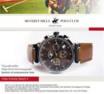 Beverly Hills Polo Club Vista Grande Beach 2 Chronograaf, Sieraden, Tassen en Uiterlijk, Overige merken, Leer, Staal, Polshorloge