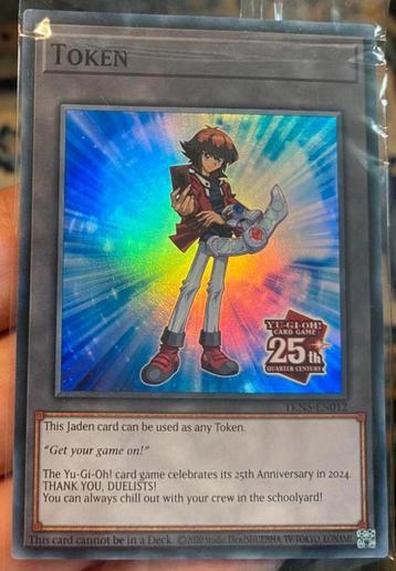 Yu-Gi-Oh! Jaden 25th Token Promo Sealed ! beschikbaar voor biedingen
