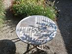 T.E.A.B hard houten tuintafel diameter 100cm, Ophalen, Gebruikt, Rond, Hout