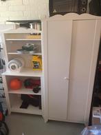 Witte Kledingkast met Schuifdeuren, Huis en Inrichting, Kasten | Kledingkasten, Ophalen, Overige materialen, Gebruikt, 50 tot 100 cm